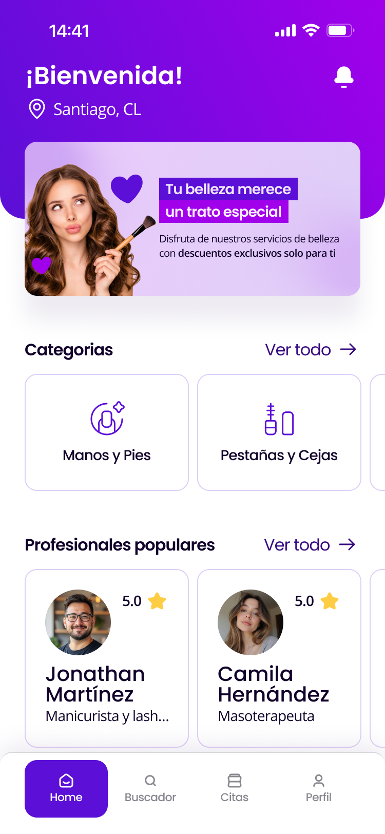 Inicio personalizado